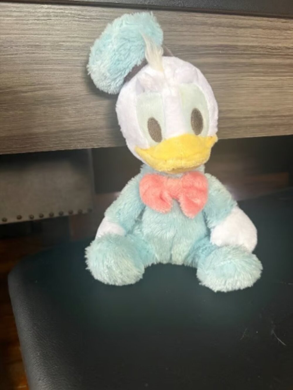 Disneyland Baby Donald Chime Rattle Plush Pastel Blue Stuffed Animal